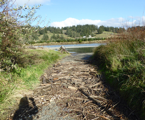 Sixes Boat Launch after storm