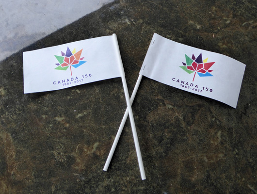 Canada 150th Celebration Flags