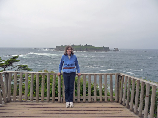 Sara Schurr at Cape Flattery Lookout WA