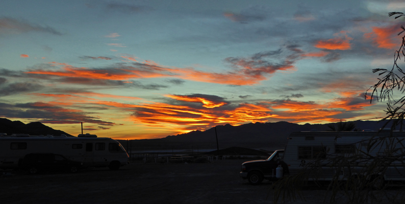 Sunset Tecopa Hot Springs CA