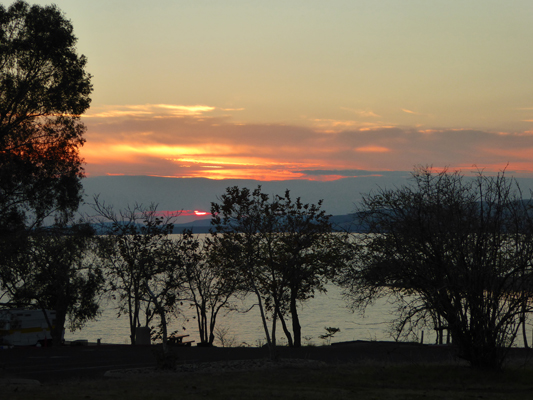 Sunset Millerton Lake