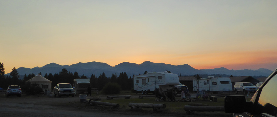 Sunset Smiley Creek ID