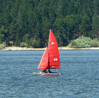 red sailboat