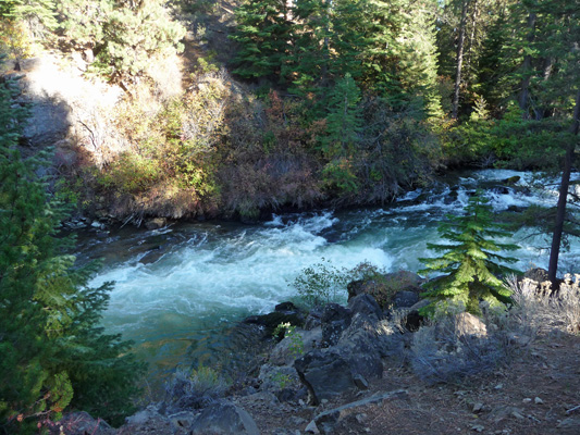 Deschutes River rapids along Benham Falls Trail