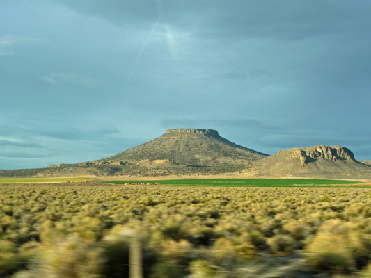Table Rock in late afternoon sun Oregon Outback