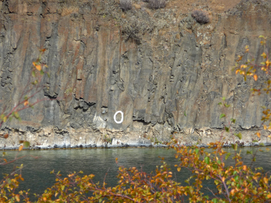 Zero on coulee wall Deep Lake