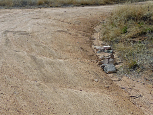 Badly eroded Forest Service Road Cochise Stronghold