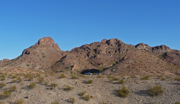 Boondocking area north of Lake Havasu City AZ