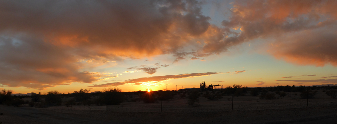 Sunset Gila Bend AZ