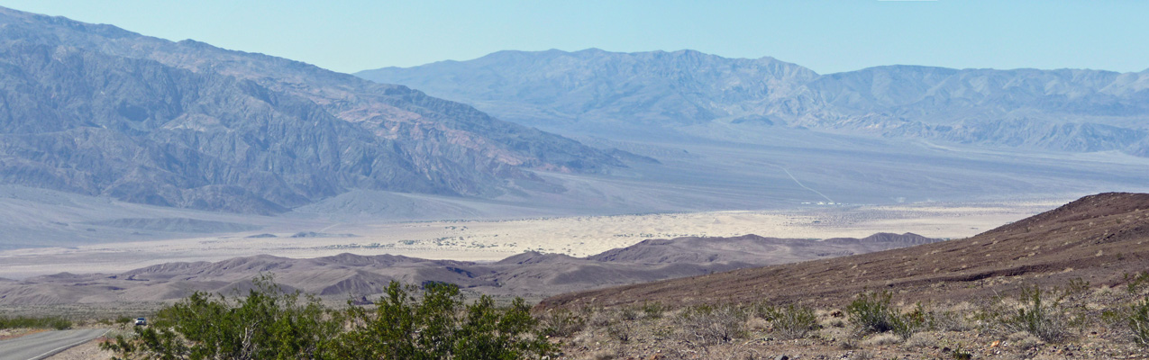 Mesquite Flat Sand Dunes from Mudd Canyon Rd