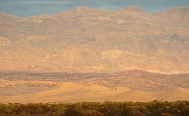 Mesquite Dunes at sunset Death Valley CA