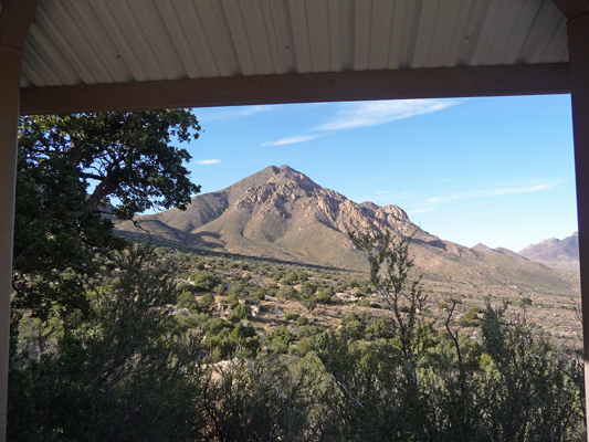 Ramada view Aguirre Springs Campground