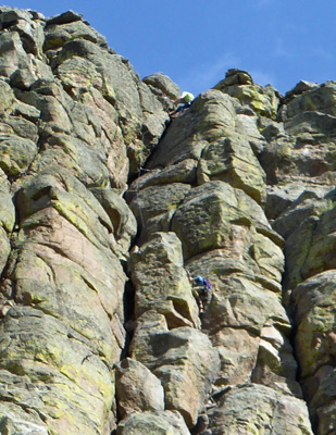 Rock climbers Devils Tower