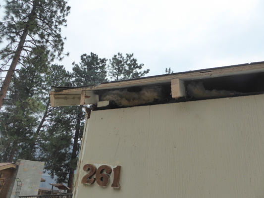 Shed eaves removed