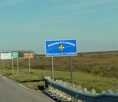 Welcome to Louisiana sign