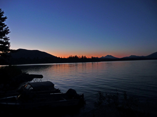 Sunset Crane Prairie Reservoir