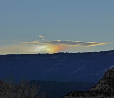 Rainbow at sunset Escalante