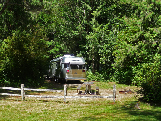 Airstream at Sutton Campground Oregon