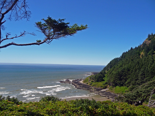 View from Visitor Center Cape Perpetua OR