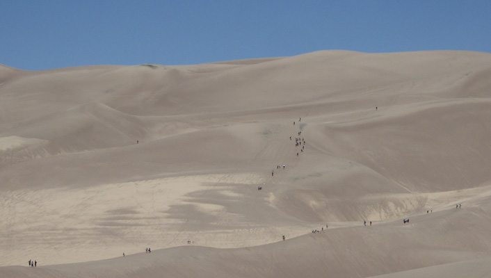 Hikers Great Sand Dunes