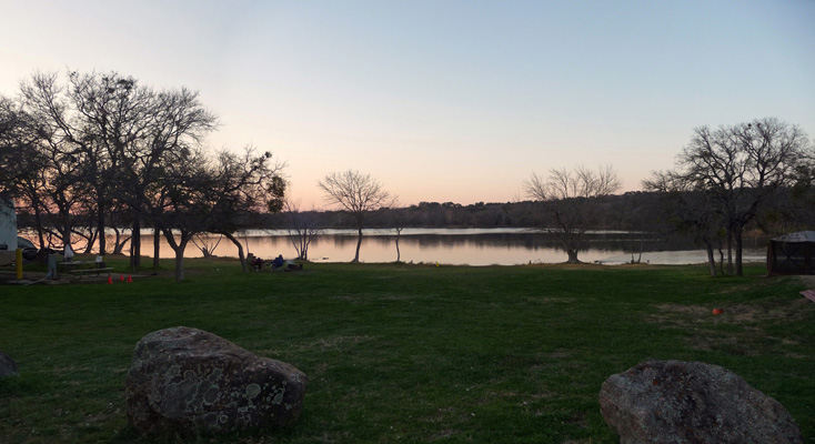 Sunset Inks Lake SP TX