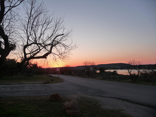 Sunset Inks Lake SP TX