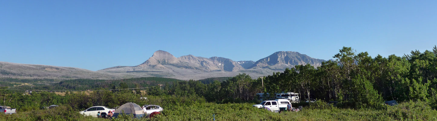 St Mary Campground view Glacier