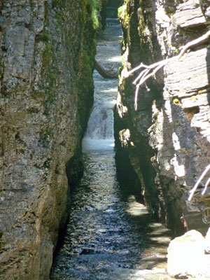 Closeup of Sunrift Gorge Glacier