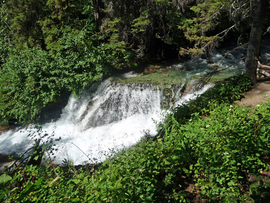 Waterfall below Sunrift Gorge Glacier