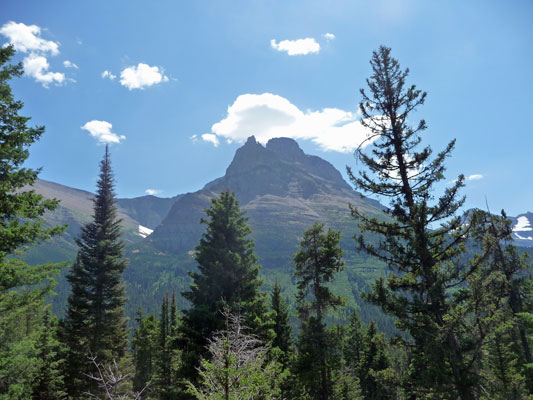 Trail from St Mary Falls Glacier