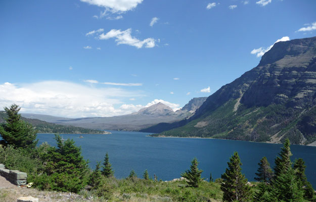 St Mary Lake from Going to Sun Road Glacier