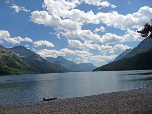 Waterton lake from trail