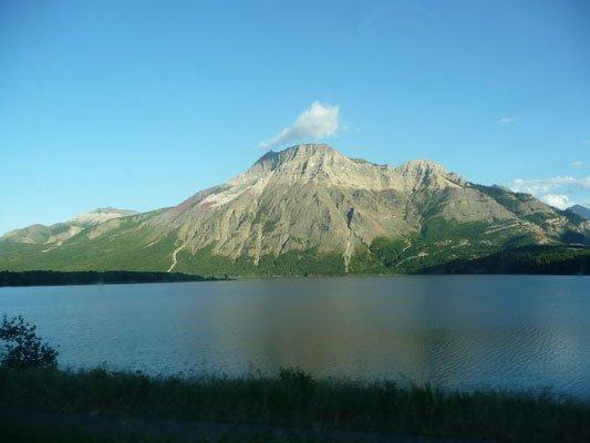 Waterton Lake at dusk