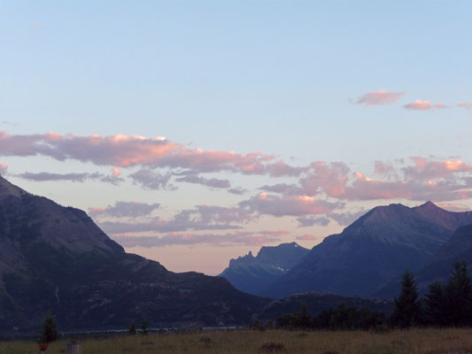 Sunset at Waterton Lakes