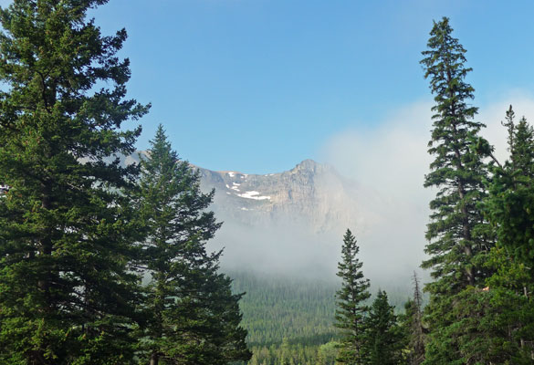 Mountains south of Red Rock Canyon Waterton Lakes