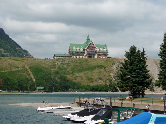 Prince of Wales Hotel from bike path