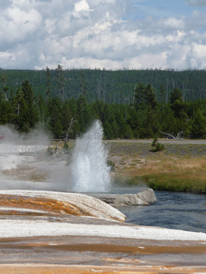 Cliff Geyser Black Sand Basin Yellowstone