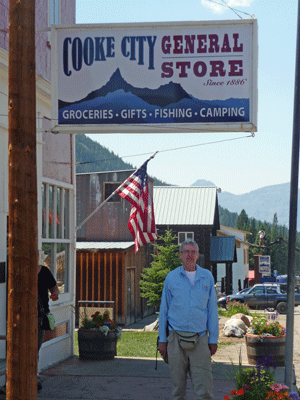 Walter Cooke at Cooke City General Store MT