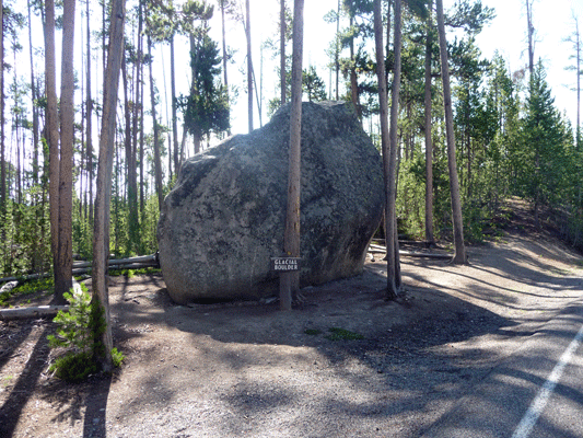 Glacial Erratic near Yellowstone Canyon