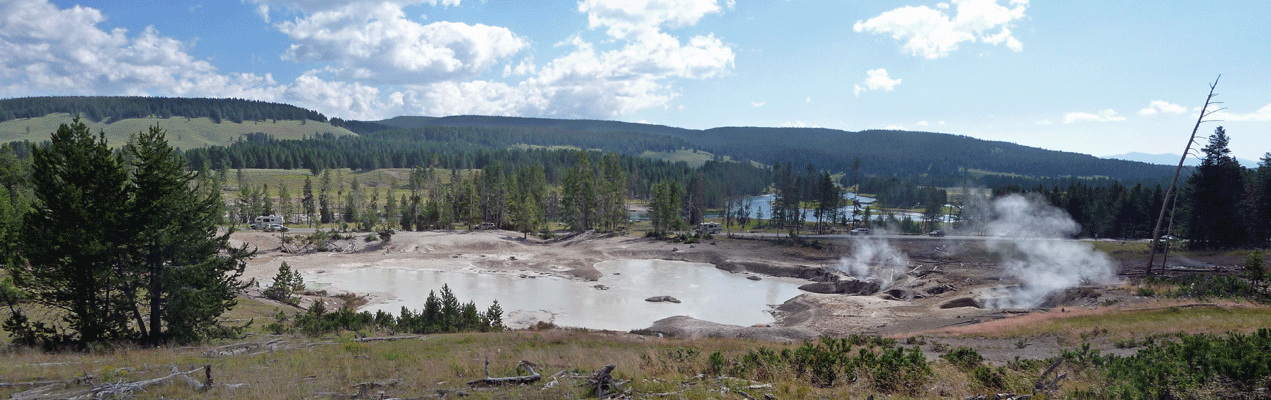 Mud Geyser Panorama