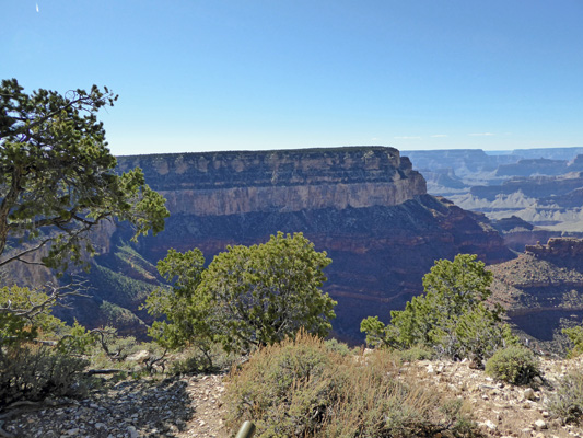 Top 4 layers of rock at Grand Canyon