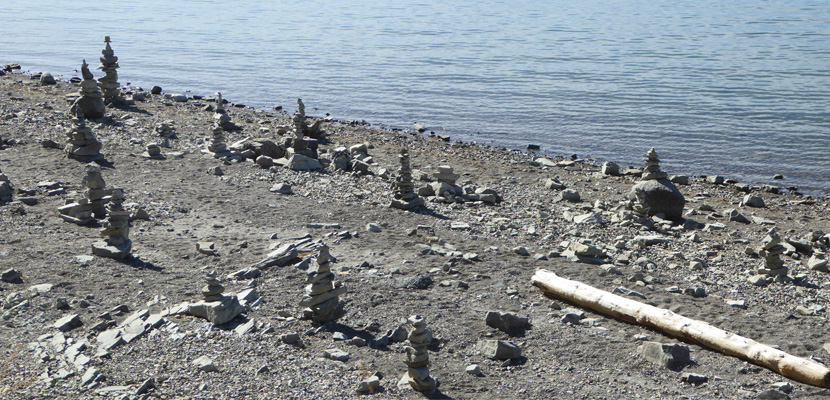 Stone Cairns Jackson Lake Overlook