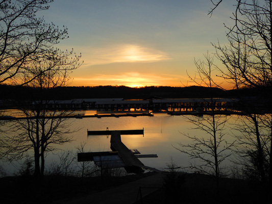 Conley Bottom Campground sunset