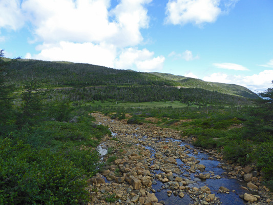 Tablelands trail looking north