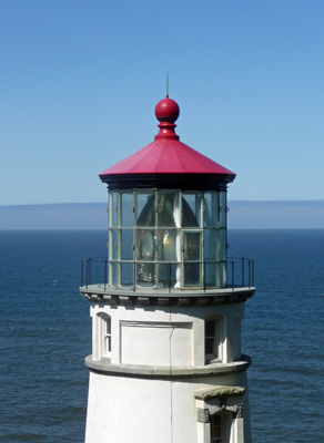 Close up of Heceta Head Light