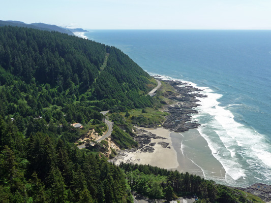 Stone house view Cape Perpetua