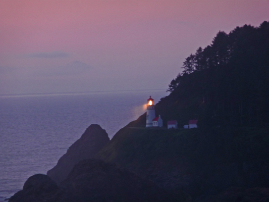 Heceta Head Lighthouse evening