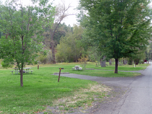 Average campsite Hilgard Junction State Park