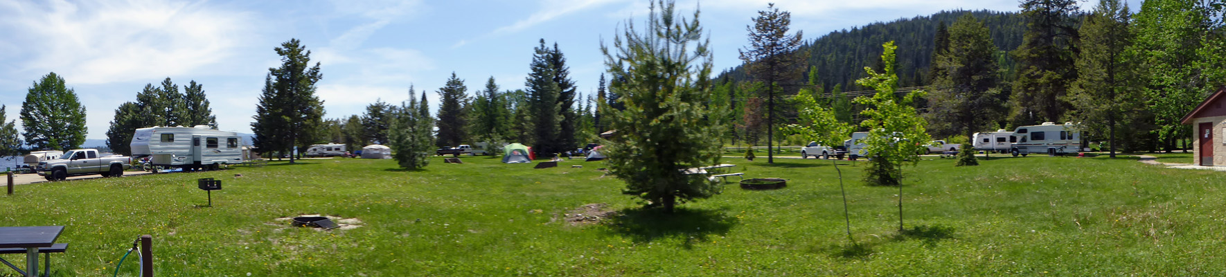 Full campground Huckleberry campground