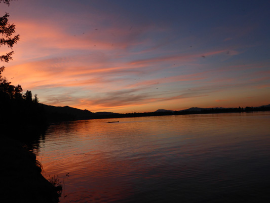 Sunset Lake Cascade